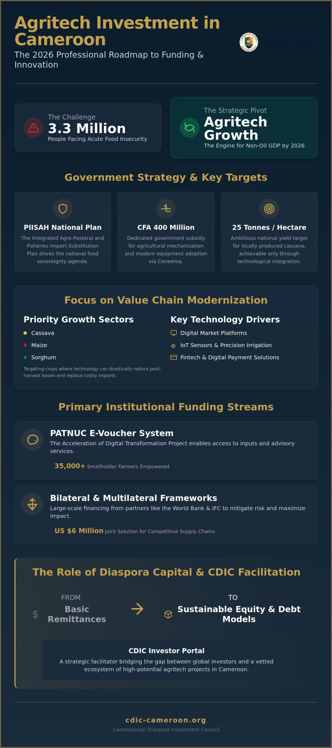Agriculture Technology Investment in Cameroon: A Strategic Guide to Grants and Funding (2026)