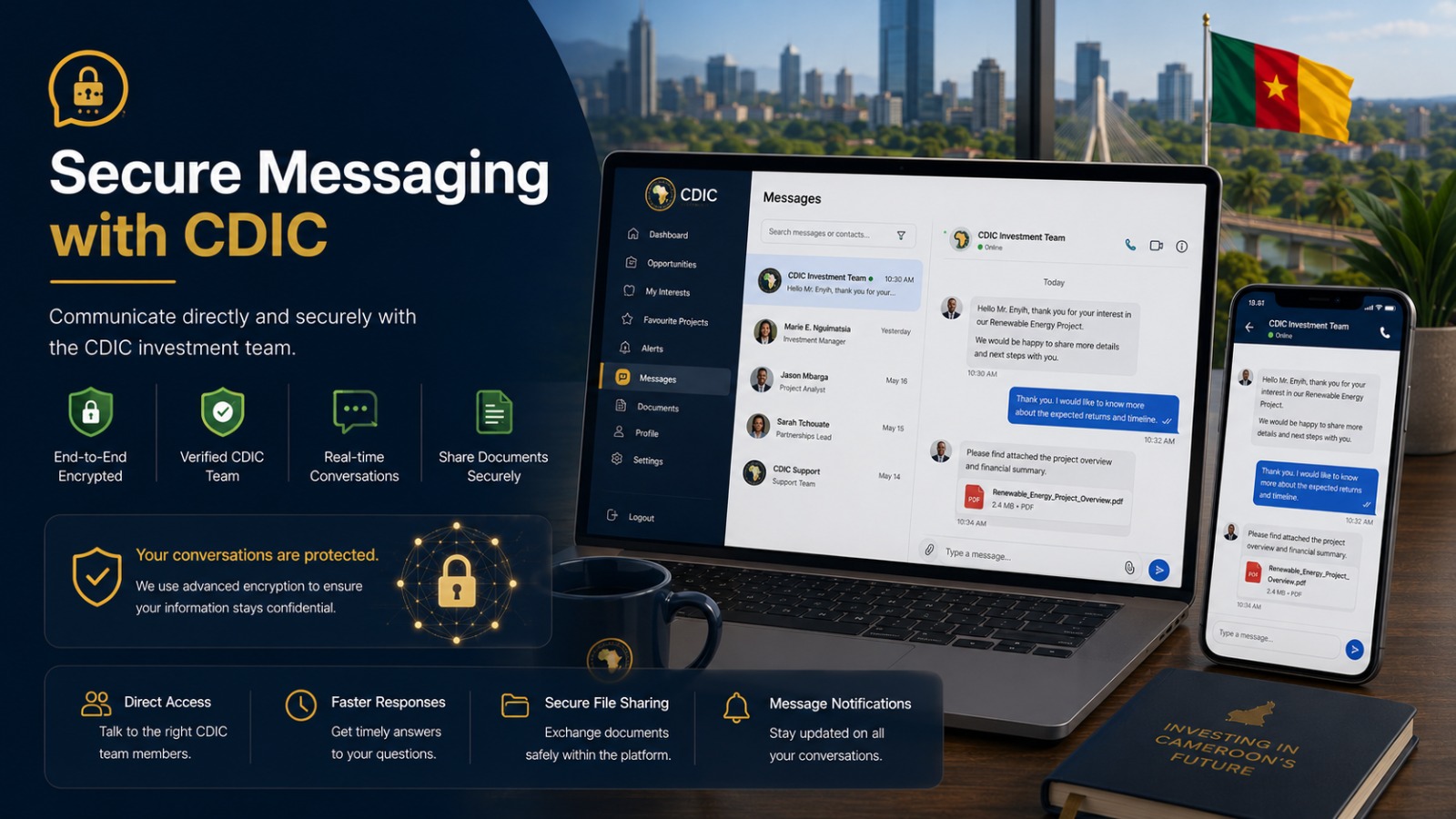 Secure Messaging with CDIC